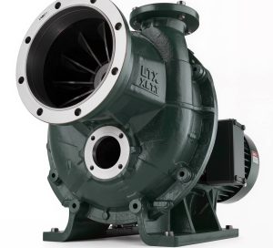 Heavy-duty pulp stock ANSI process pump — industrial paper mill chemical transfer