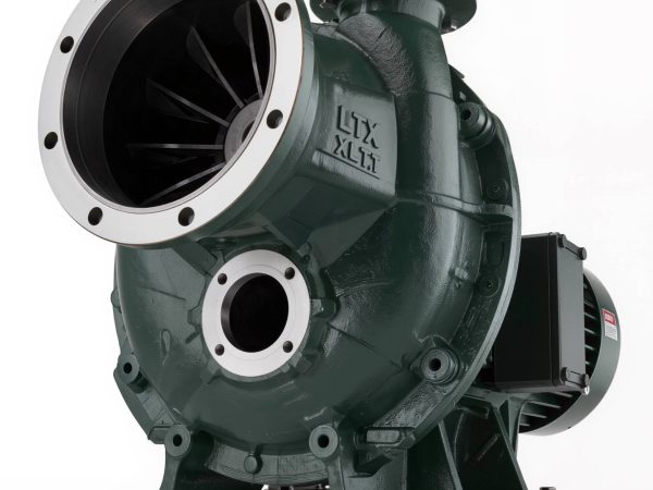 Heavy-duty pulp stock ANSI process pump — industrial paper mill chemical transfer