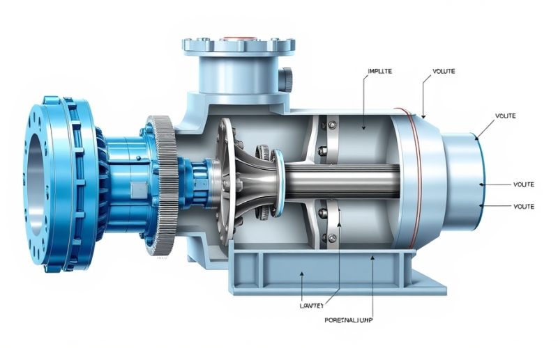 Bomba centrífuga horizontal de proceso dentro del alcance de ASME B73.1
