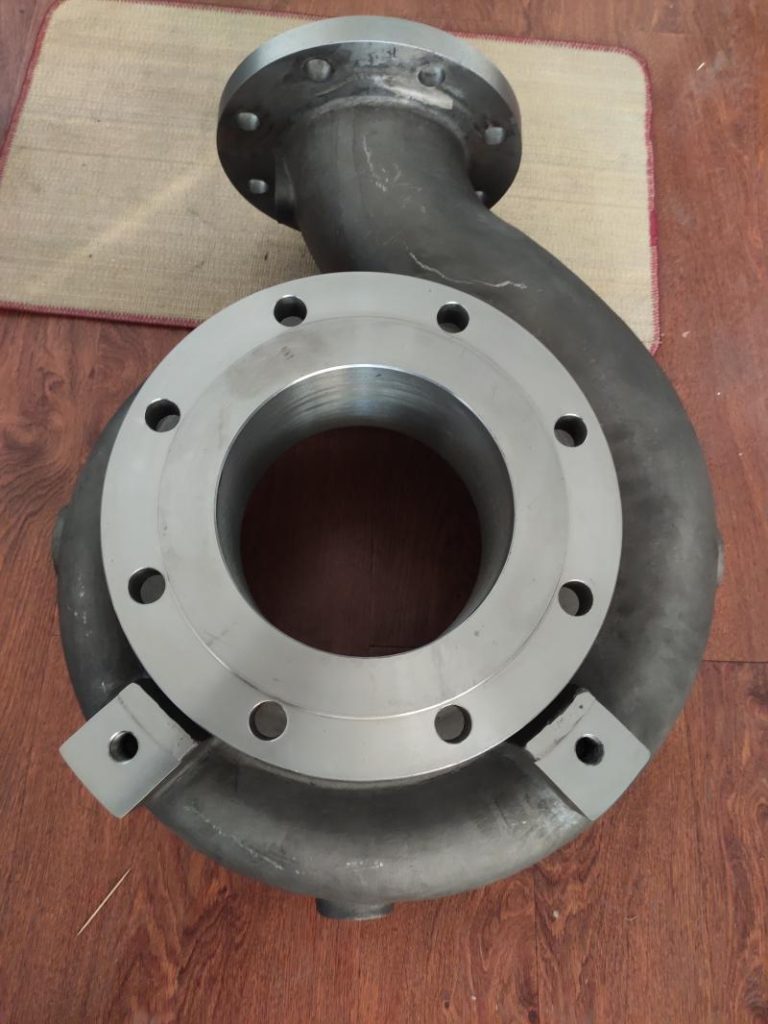 Reverse engineering of ANSI pump casing in zirconium alloy — custom OEM exotic alloy casting and machining service
