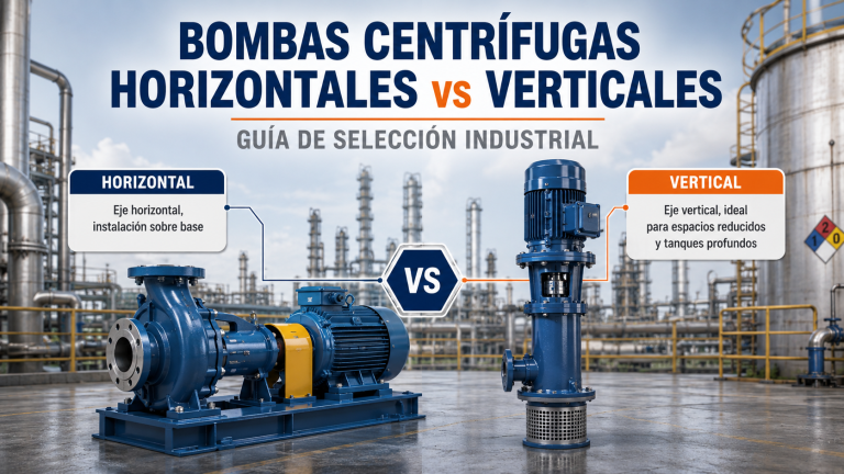 Comparación entre bomba centrífuga horizontal y vertical para aplicaciones industriales