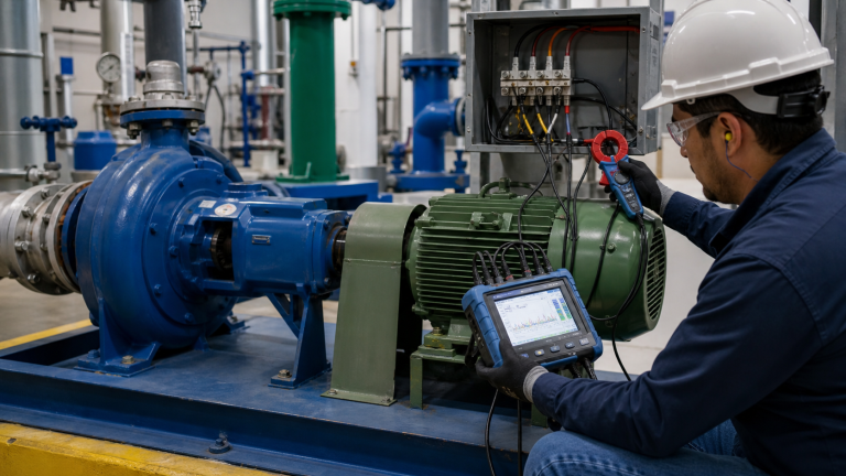 Medición del consumo de energía de una bomba ANSI en una planta industrial de México