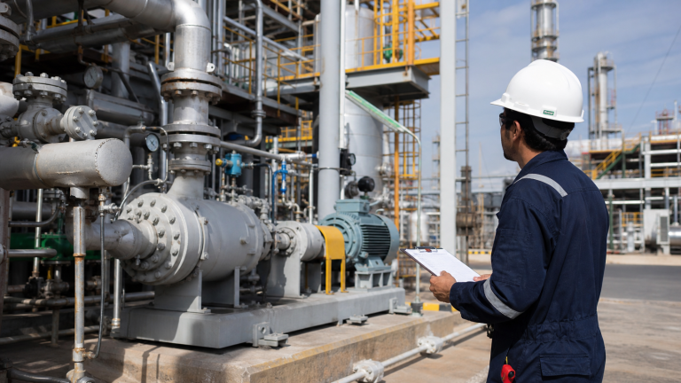 Bomba de proceso en instalación de refinería para definir alcance API 610 o ASME B73.1.