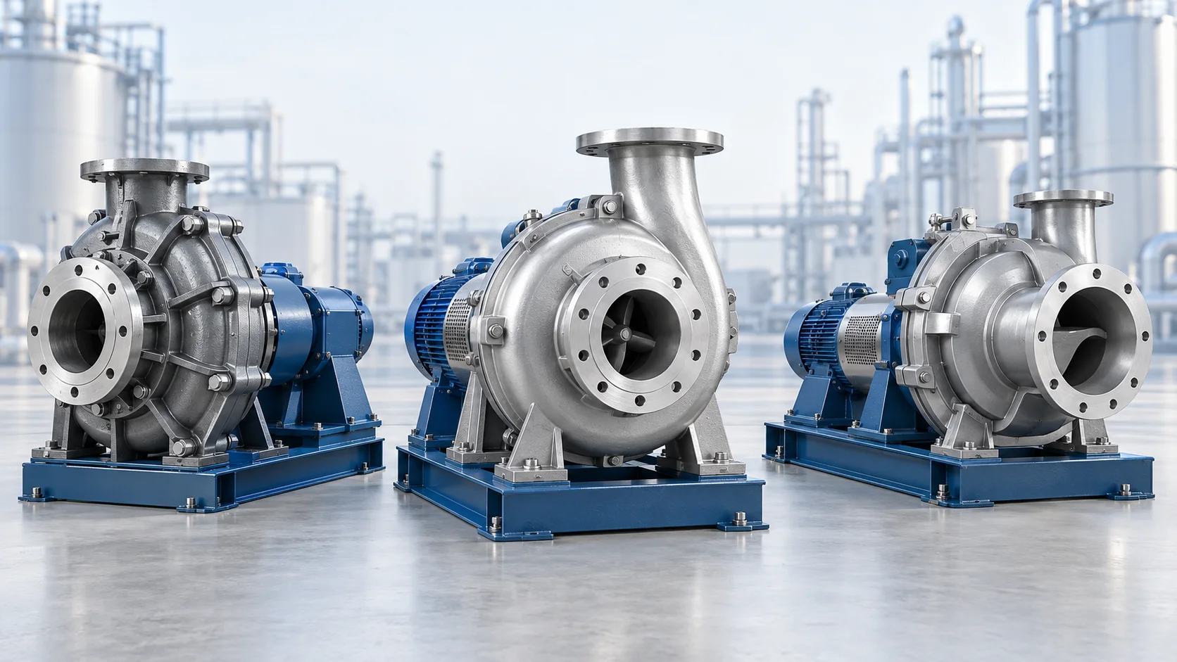 Familia de bombas de proceso ISO 5199 con rutas AC, DW y DN