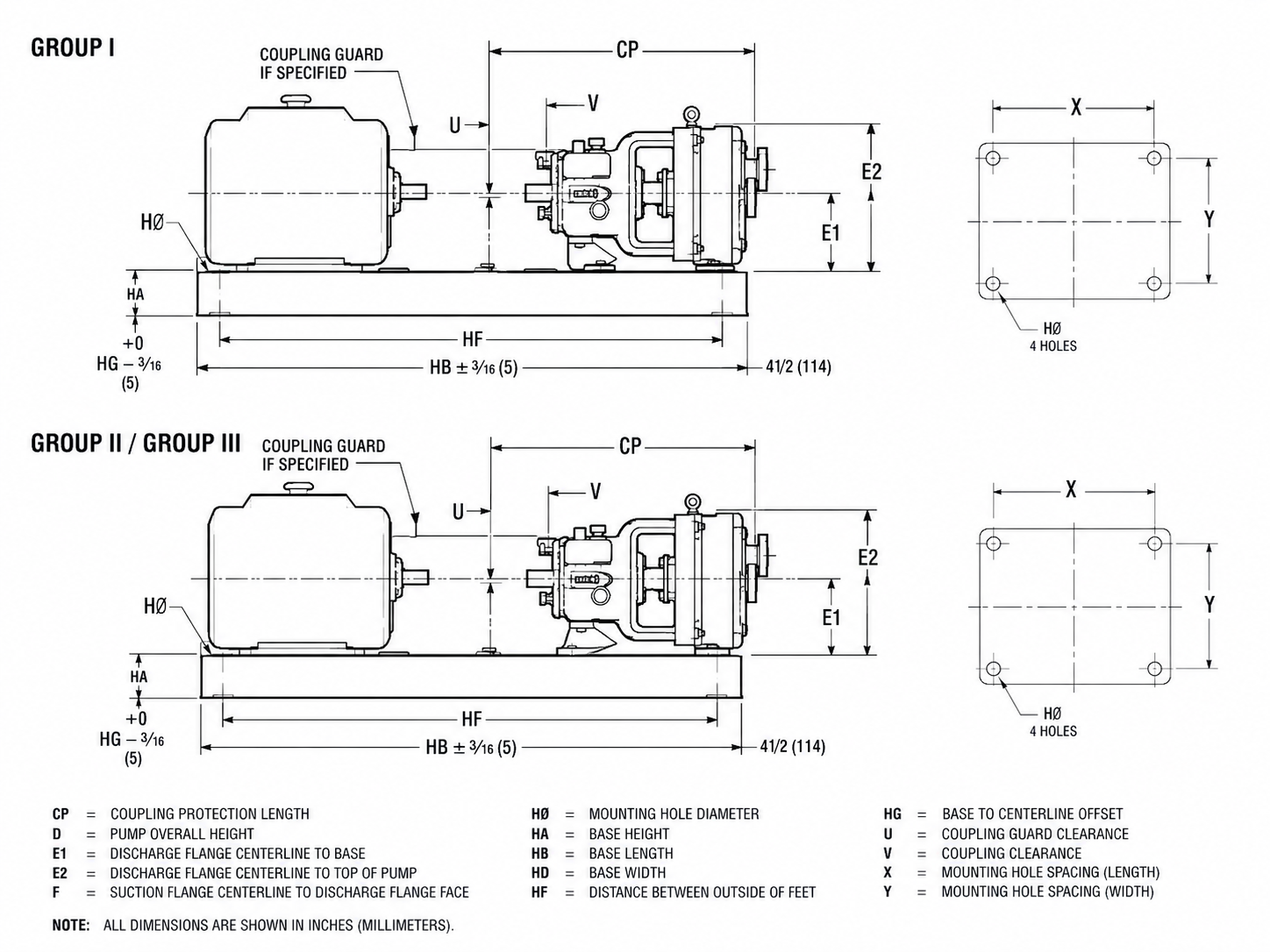 Plano dimensional de ingeniería de la bomba M3