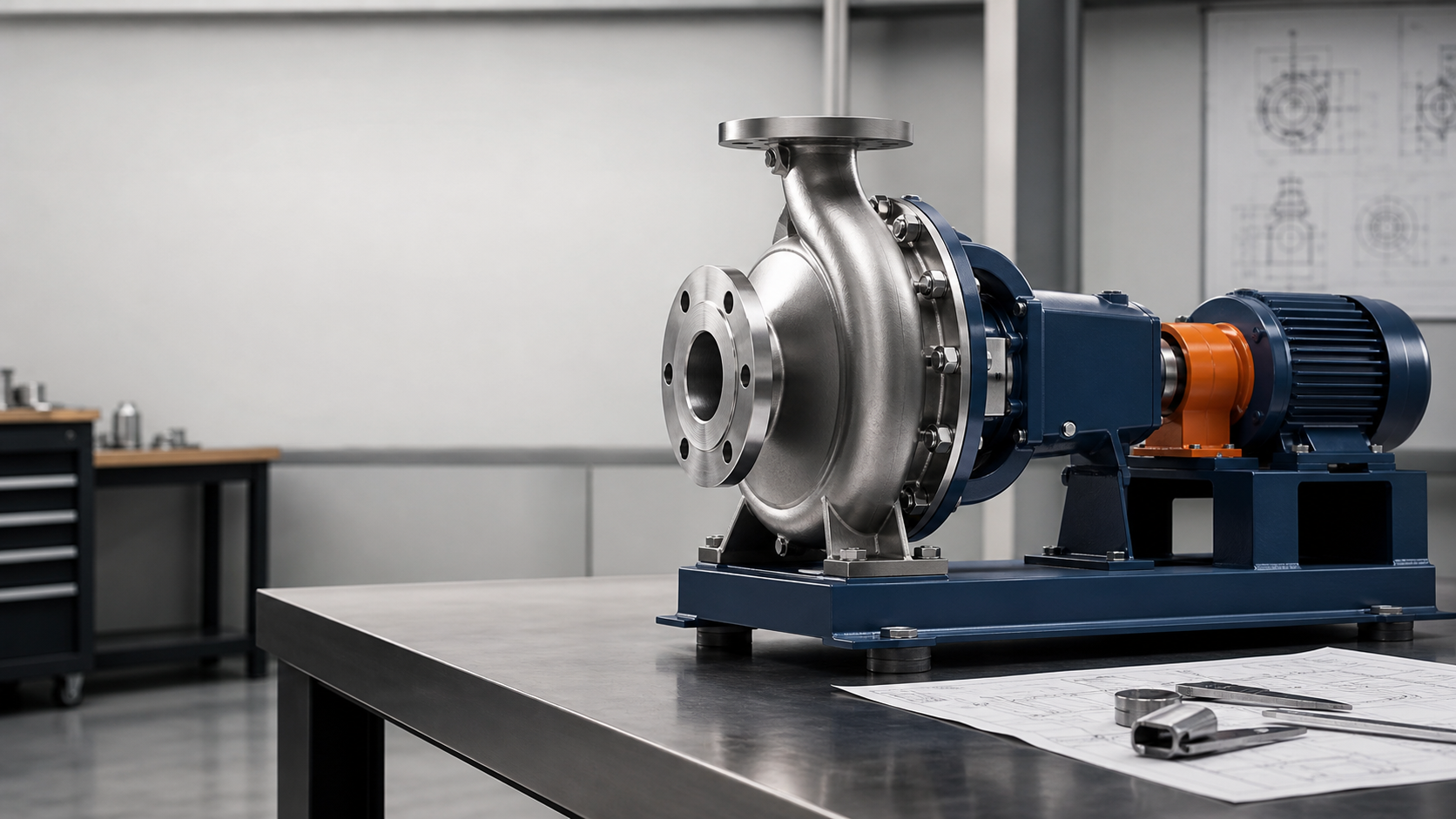 Bomba de reemplazo Durco Mark III en taller de ingeniería