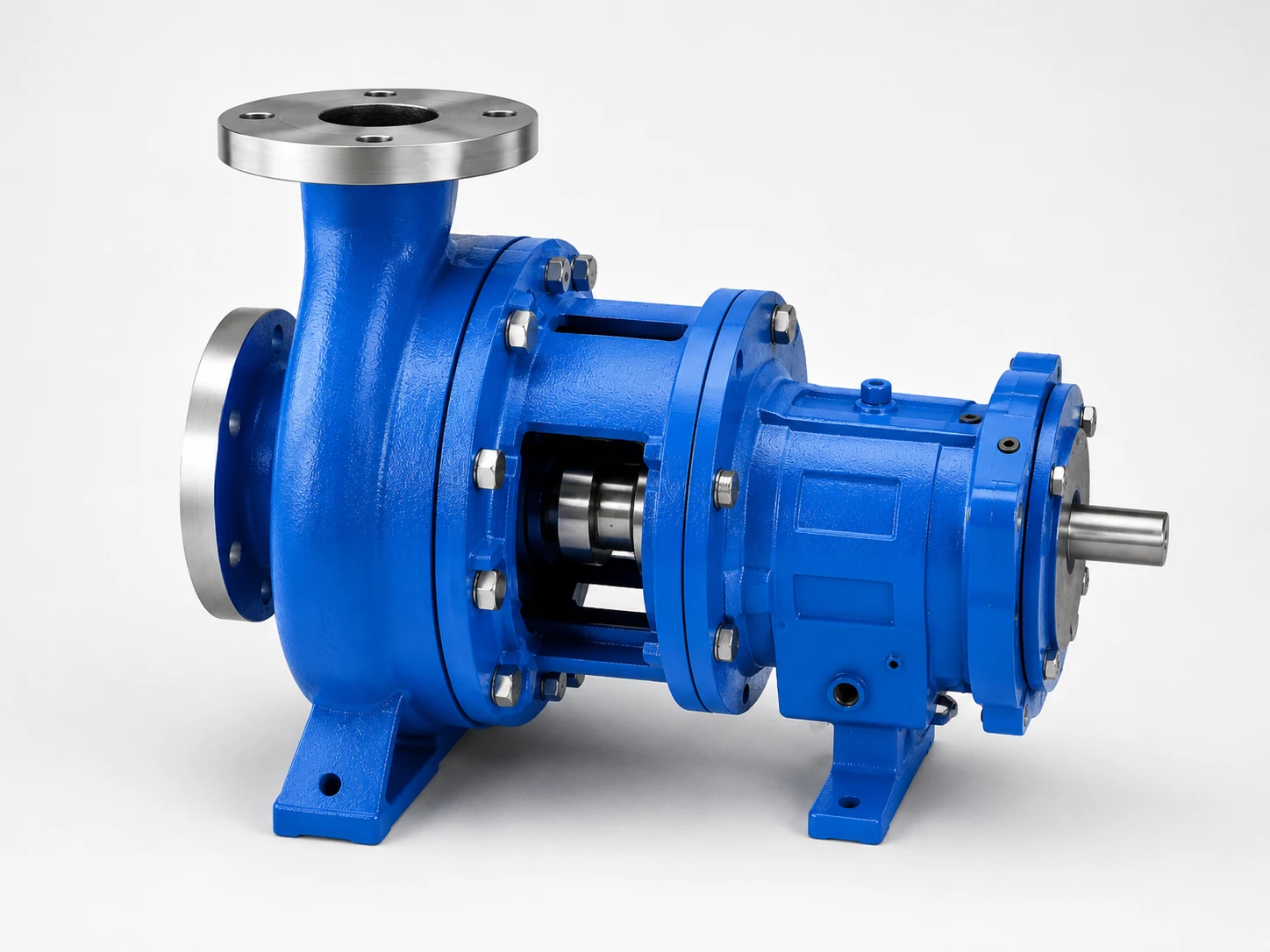 G196 ANSI process pump side view